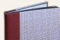Preview: beautiful photo album blue, burgundy linen